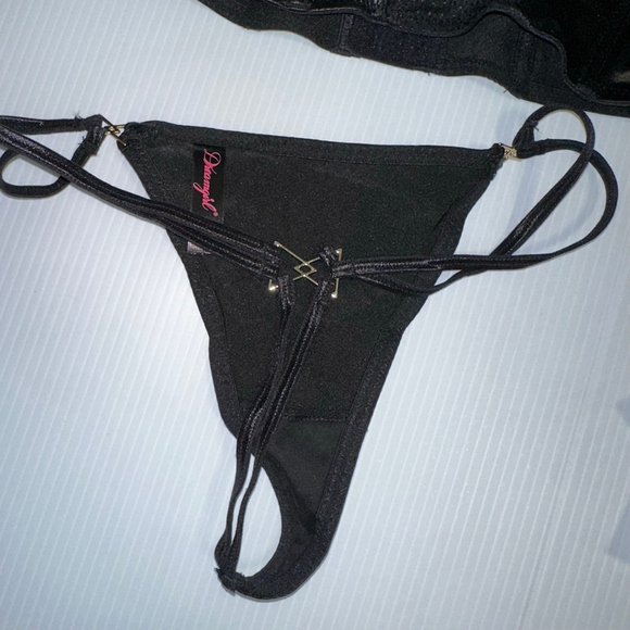 Dreamgirl Lingerie Women’s 2 Piece Set Small Black NEW TAGS NOT ATTACHED NWOT - Picture 3 of 10